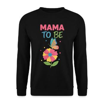 Gender Reveal Mama To Be Baby Shower Mom Dad - Unisex Sweatshirt - black - Front - Alina (178cm) & Michal (187cm)