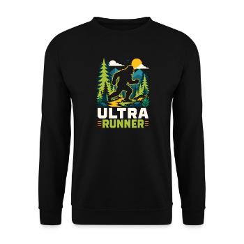 Ultra Runner - Unisex Sweatshirt - black - Front - Alina (178cm) & Michal (187cm)