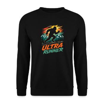 Ultra Runner - Unisex Sweatshirt - black - Front - Alina (178cm) & Michal (187cm)