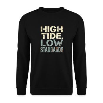 Seafarer Design - Unisex Sweatshirt - black - Front - Alina (178cm) & Michal (187cm)