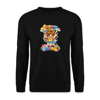 Fille d’été - Sweat-shirt Unisexe - noir - Devant - Alina (178cm) & Michal (187cm)