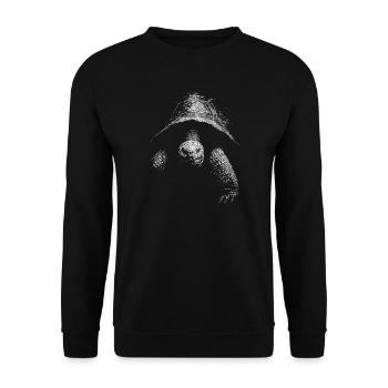Turtle - Unisex Sweatshirt - black - Front - Alina (178cm) & Michal (187cm)