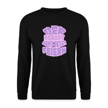 Robert - Unisex Pullover - Schwarz - Vorne - Alina (178cm) & Michal (187cm)