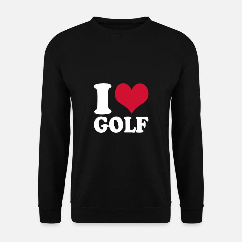 Golfing I Love Golf - Unisex Sweatshirt - black