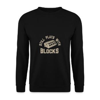 Tuning Spruch für Motorsport / Auto Fans - Unisex Pullover - Schwarz - Vorne - Alina (178cm) & Michal (187cm)