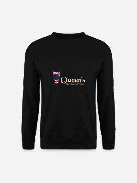 British Queen Monarchy Platinum Jubilee 70th yr - Unisex Sweatshirt - black