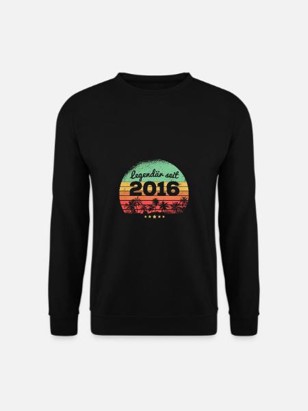 7 Jahre Legendär Seit 2016 7. Geburtstag - Unisex Pullover - Schwarz