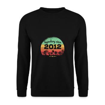 Légendaire depuis 2012 11ème anniversaire - Sweat-shirt Unisexe - noir - Devant - Alina (178cm) & Michal (187cm)