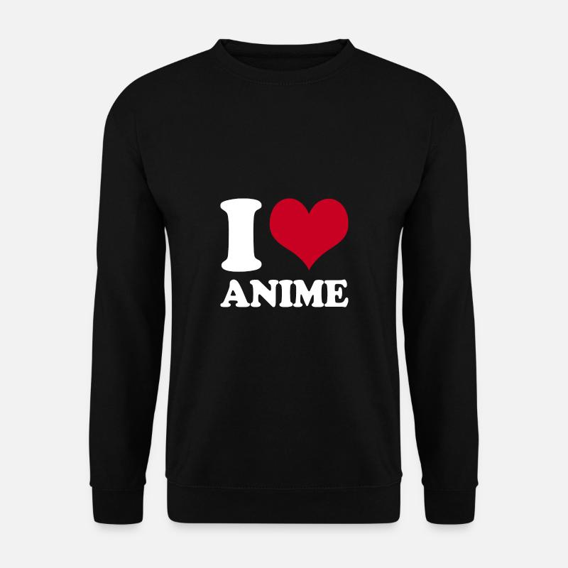 I Love Anime - Unisex Sweatshirt - black