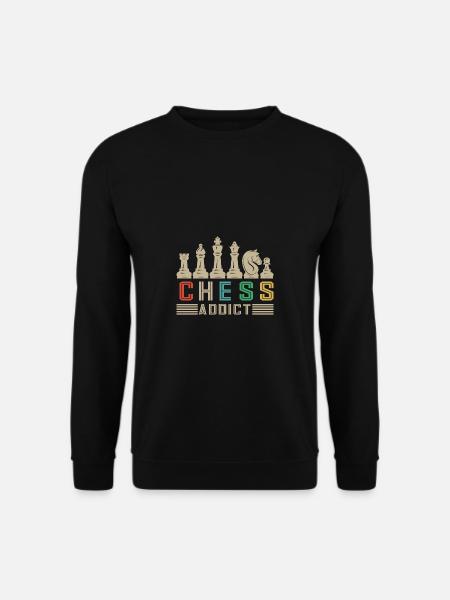 Lusitger Schachspieler Spruch I Schach - Unisex Pullover - Schwarz