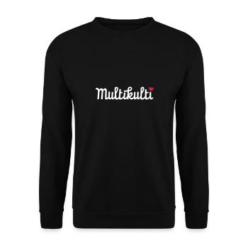 Multikulti - Unisex Pullover - Schwarz - Vorne - Alina (178cm) & Michal (187cm)