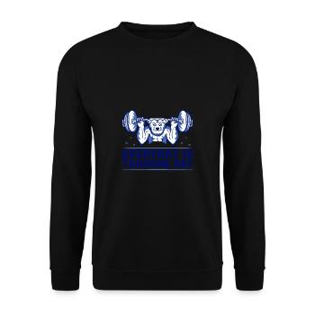 Everyday Is Training Day Fitness Motivation Gym - Unisex Sweatshirt - black - Front - Alina (178cm) & Michal (187cm)