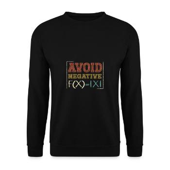 Lustiger Mathe Lehrer Spruch Mathematik - Unisex Pullover - Schwarz - Vorne - Alina (178cm) & Michal (187cm)
