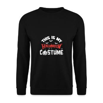 Grusel Halloweenspruch Spruch Halloween - Unisex Pullover - Schwarz - Vorne - Alina (178cm) & Michal (187cm)