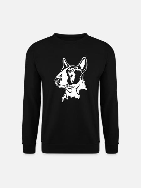 BULLTERRIER Hunde Portrait Wilsigns - Unisex Pullover - Schwarz