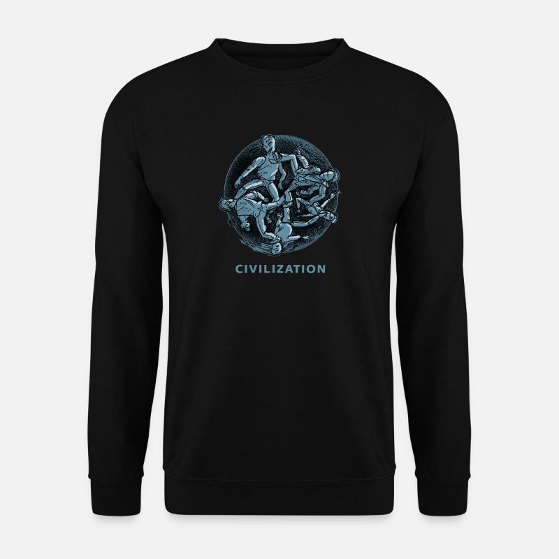 Kick blue - Unisex Pullover - Schwarz