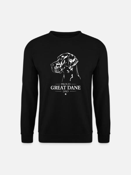 Great Dane Dad Hunde Hund Dogge Wilsigns - Unisex Pullover - Schwarz