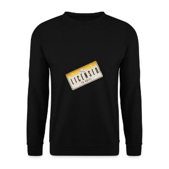 Lustiger Grill-Spruch I Grillen Motiv - Unisex Pullover - Schwarz - Vorne - Alina (178cm) & Michal (187cm)