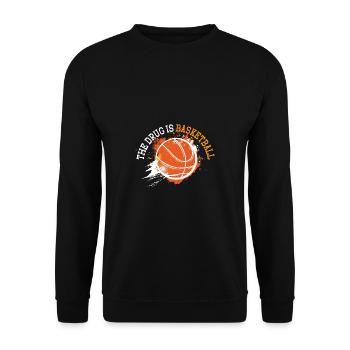 Basketball Spruch Motiv I Basketballer - Unisex Pullover - Schwarz - Vorne - Alina (178cm) & Michal (187cm)