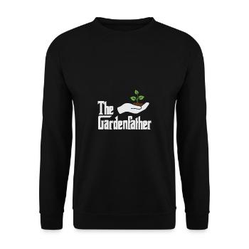Garten Motiv Gärtner & Gärtnerin Spruch - Unisex Pullover - Schwarz - Vorne - Alina (178cm) & Michal (187cm)