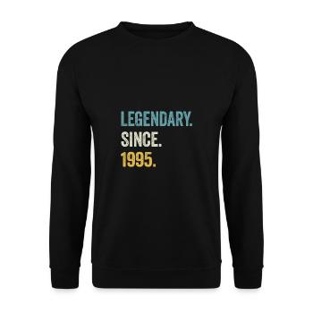 30e anniversaire 30e anniversaire Légendaire depuis 1995 - Sweat-shirt Unisexe - noir - Devant - Alina (178cm) & Michal (187cm)