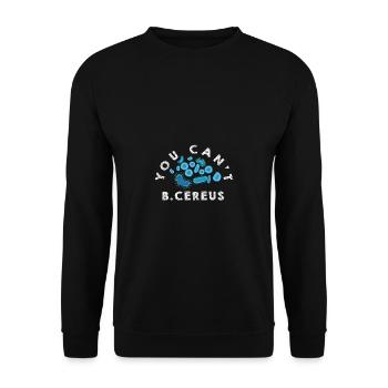 Biologie Lehrer Motiv Naturwissenschaft - Unisex Pullover - Schwarz - Vorne - Alina (178cm) & Michal (187cm)