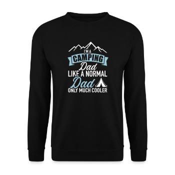 Camping - Unisex Pullover - Schwarz - Vorne - Alina (178cm) & Michal (187cm)