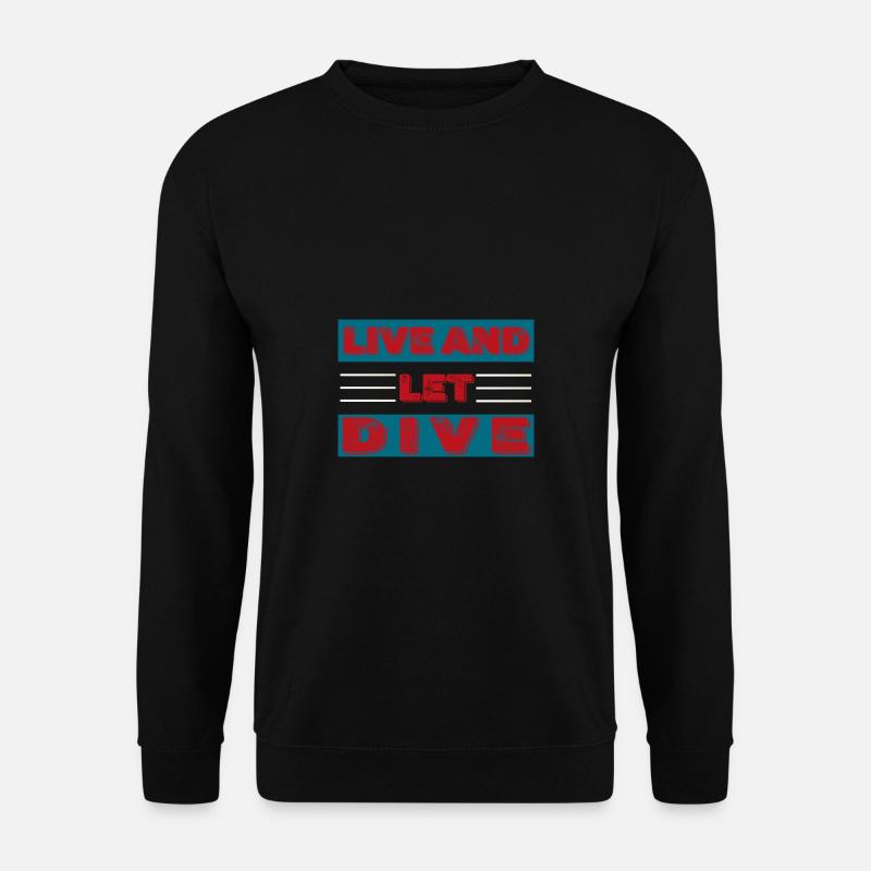 Taucher Tauchen Design Schnorcheln - Unisex Pullover - Schwarz