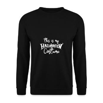 Grusel Halloweenspruch Spruch Halloween - Unisex Pullover - Schwarz - Vorne - Alina (178cm) & Michal (187cm)