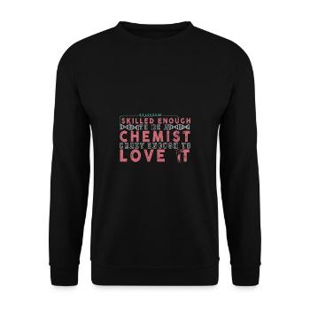 Chemie Lehrer Wissenschaftler Chemieker - Unisex Pullover - Schwarz - Vorne - Alina (178cm) & Michal (187cm)