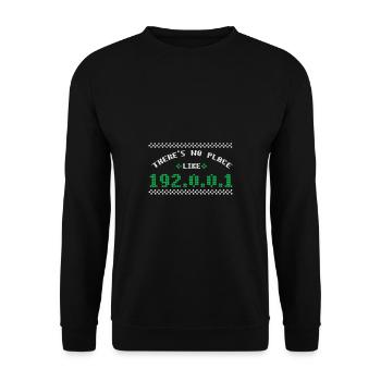 Lustiger Informatiker Spruch, Informatik - Unisex Pullover - Schwarz - Vorne - Alina (178cm) & Michal (187cm)