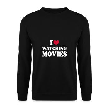 Film Kino J’aime regarder des films Critique de cinéma - Sweat-shirt Unisexe - noir - Devant - Alina (178cm) & Michal (187cm)