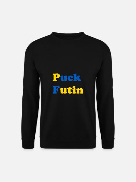Puck Futin Ukraine Solidarität - Unisex Pullover - Schwarz