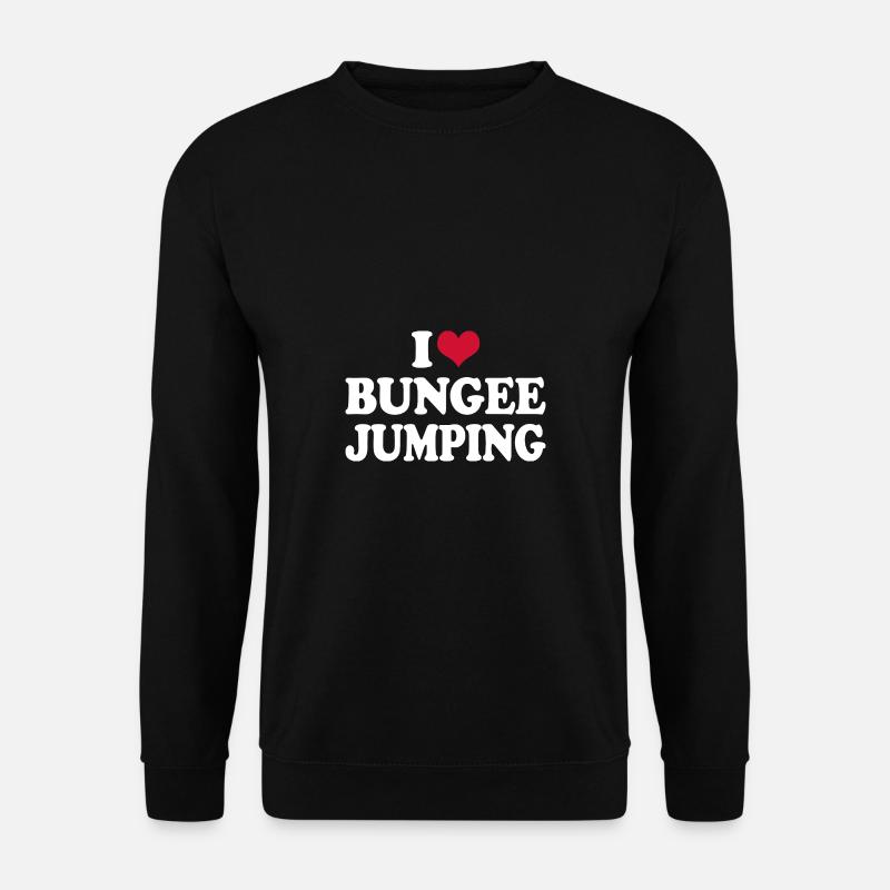 I Love Bungee Jumping - Unisex Sweatshirt - black