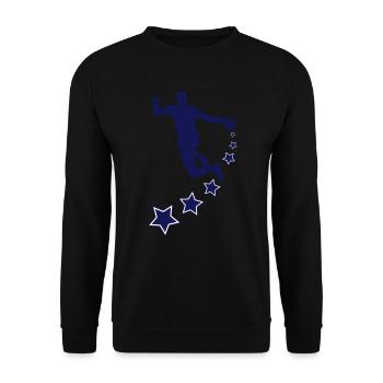 STAR 2 - Unisex Pullover - Schwarz - Vorne - Alina (178cm) & Michal (187cm)