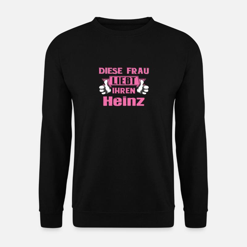 Diese Frau liebt ihren Heinz - Unisex Pullover - Schwarz