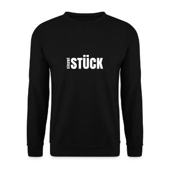 Einzelstück als Geschenk - Unisex Pullover - Schwarz - Vorne - Alina (178cm) & Michal (187cm)