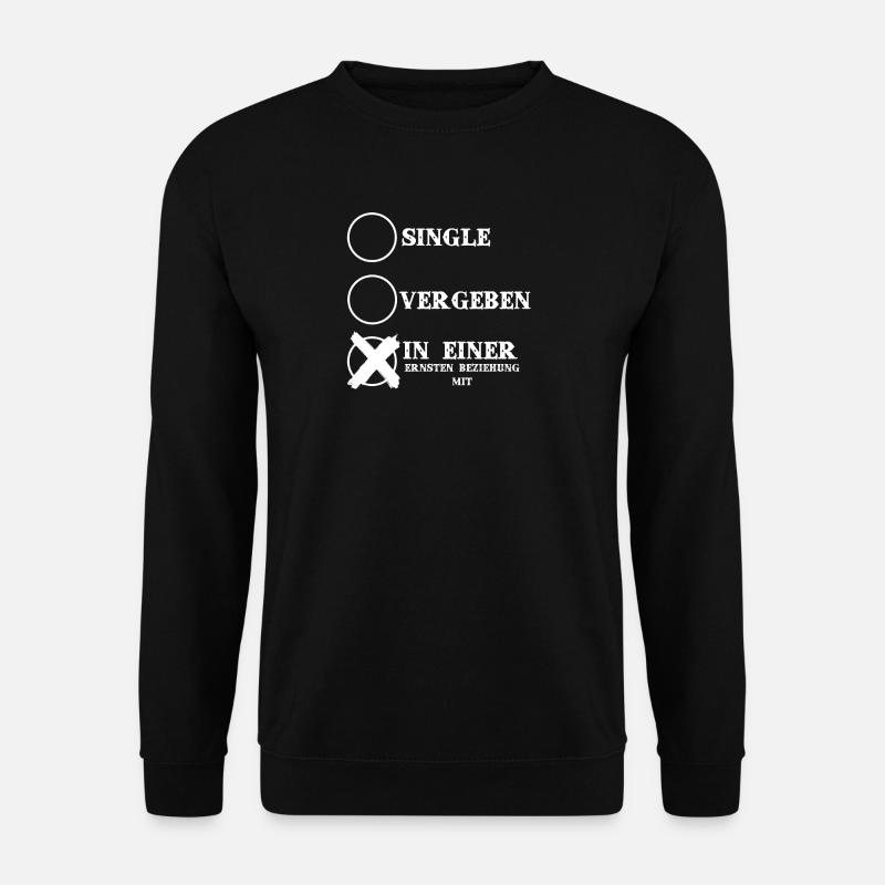DEIN HOBBY gestalten geschenk partner geburtstag - Unisex Pullover - Schwarz