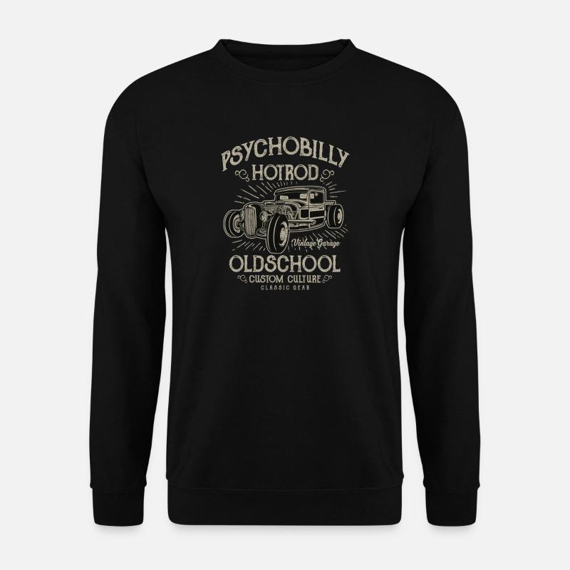 Psychobilly Hotrod - Unisex Pullover - Schwarz