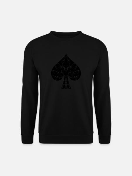 symbole de pique card Tribal Poker Ace Hold'em - Sweat-shirt Unisexe - noir