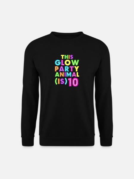 Glow Party Animal10 - Unisex Sweatshirt - black