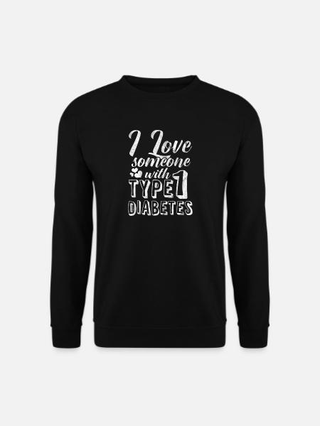 Shirt für Diabetiker typ 1 - Unisextröja - svart