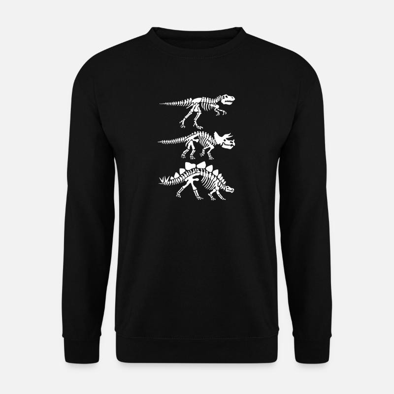 anatomie du squelette de dinosaure - Sweat-shirt Unisexe - noir
