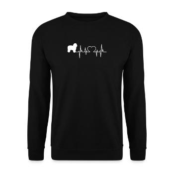 Spanish Water Dog Gift Shirt - Unisex Sweatshirt - black - Front - Alina (178cm) & Michal (187cm)