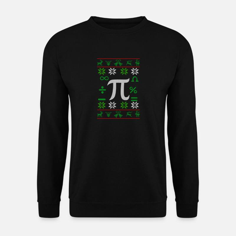Mathematician Pi Ugly Christmas gift - Unisex Sweatshirt - black