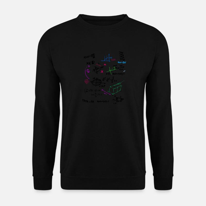 Mathe Komplexe Mathematische Wandtafel mit Formeln - Unisex Pullover - Schwarz