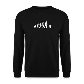 Poodle gift shirt - Unisex Sweatshirt - black - Front - Alina (178cm) & Michal (187cm)