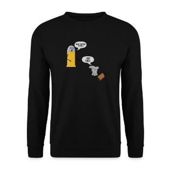 I Got Fired Funny Bullets gift for Gun Lovers - Unisex Pullover - Schwarz - Vorne - Alina (178cm) & Michal (187cm)