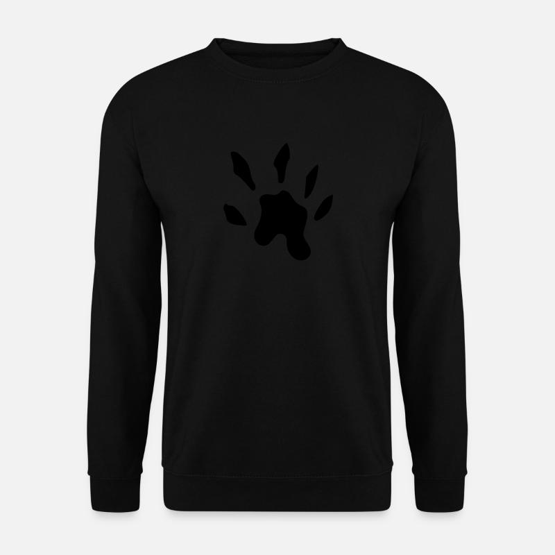 otter pfotenabdruck - Unisex Pullover - Schwarz
