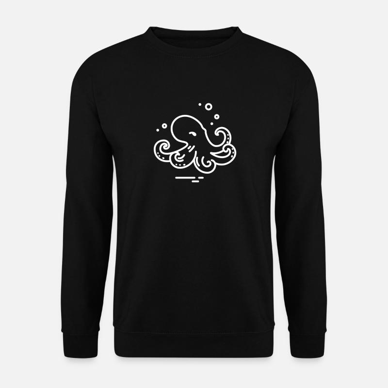 Oktopus - Unisex Pullover - Schwarz